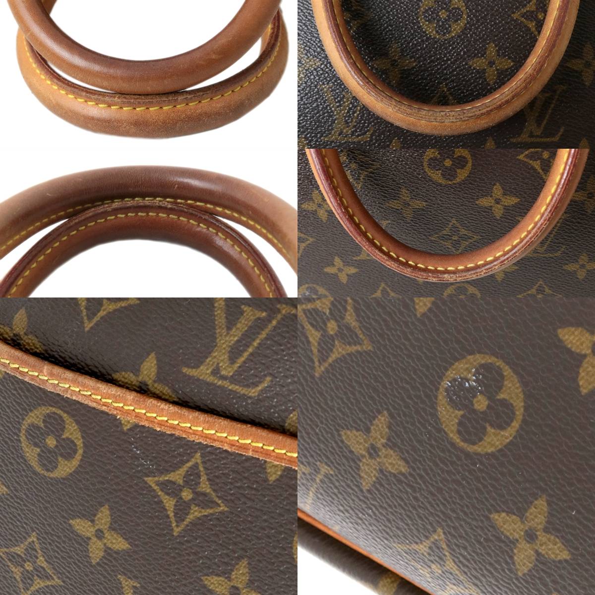 Louis Vuitton Deauville Handbag Boston Bag Monogram