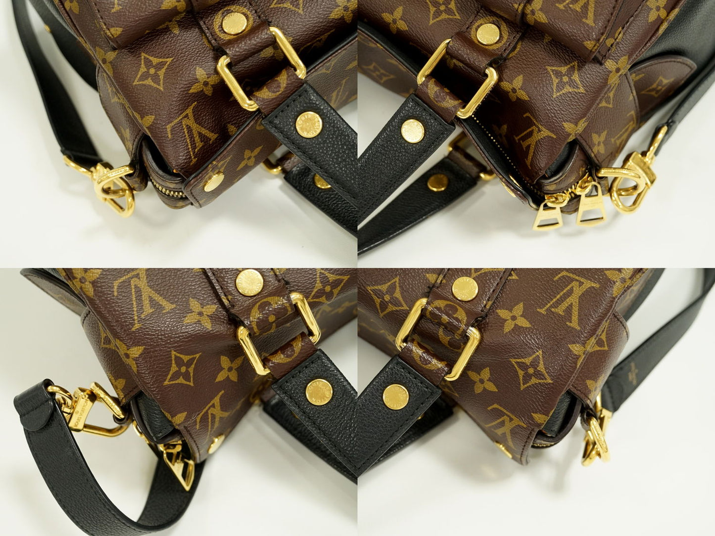 Louis Vuitton Manhattan Monogram Leather Shoulder Bag