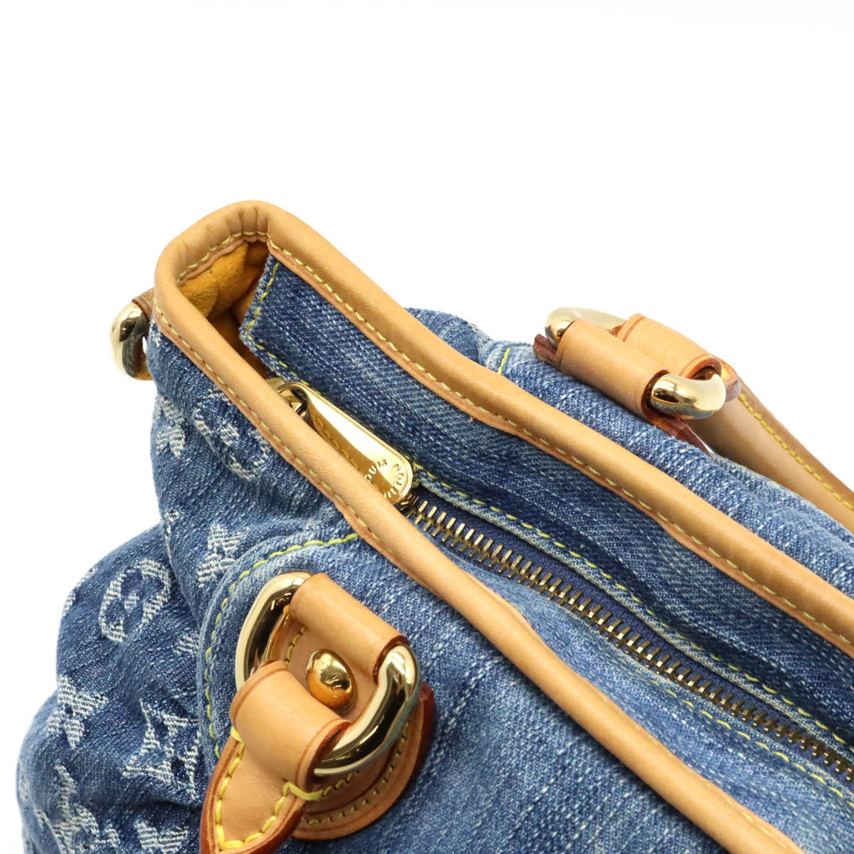 Louis Vuitton Denim NeoCabby MM Tote Shoulder Bag
