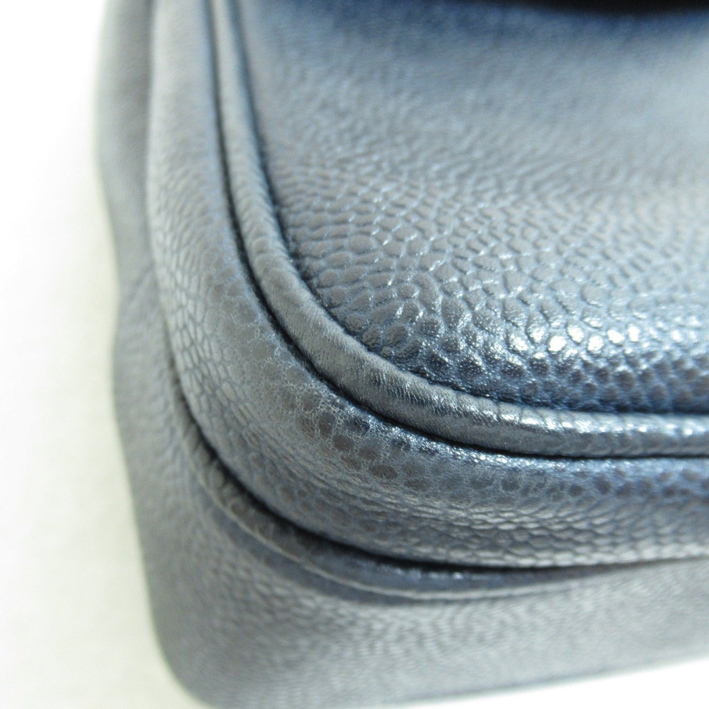 Chanel Chain Shoulder Bag Caviar Skin Navy