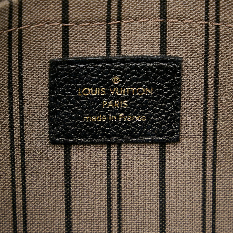 Louis Vuitton Emprene Montaigne MM Shoulder Bag Noir Black