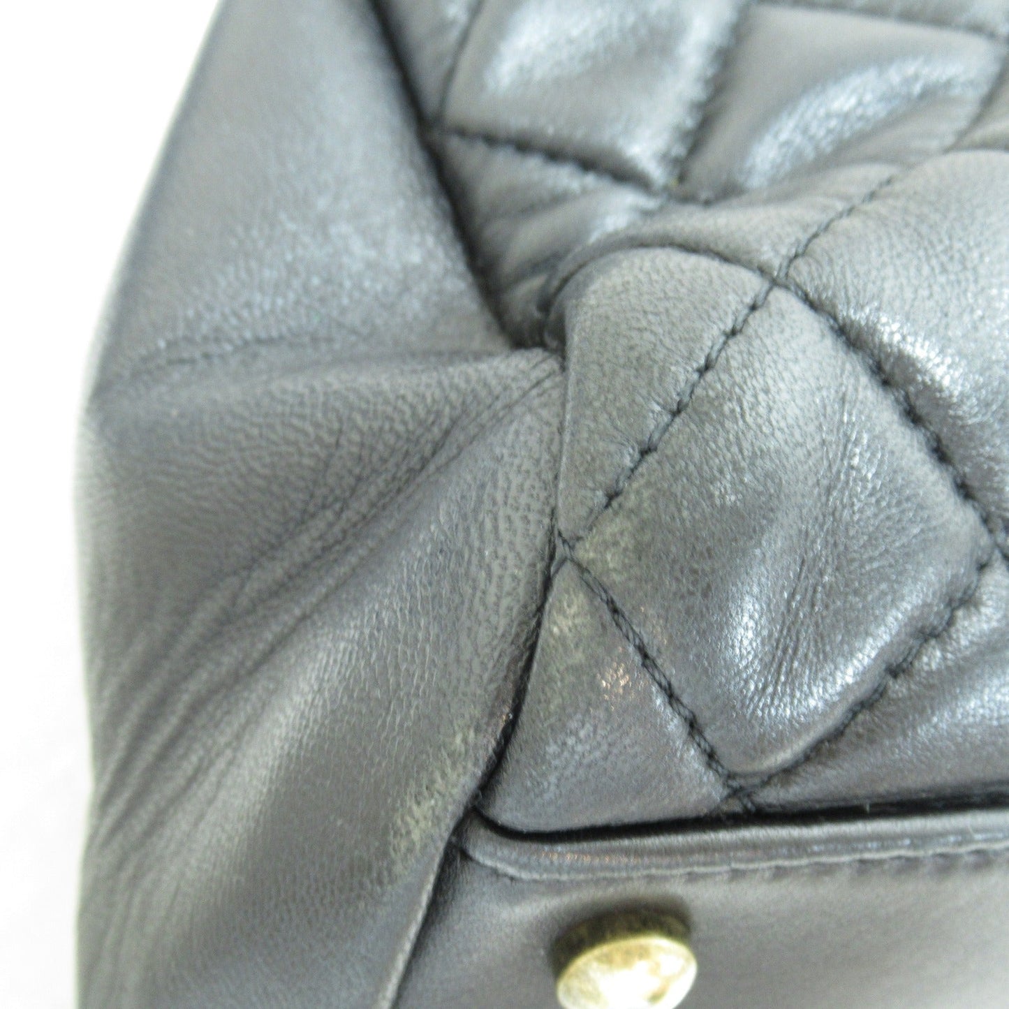 Chanel Mademoiselle Bowling Shoulder Bag Calf Black