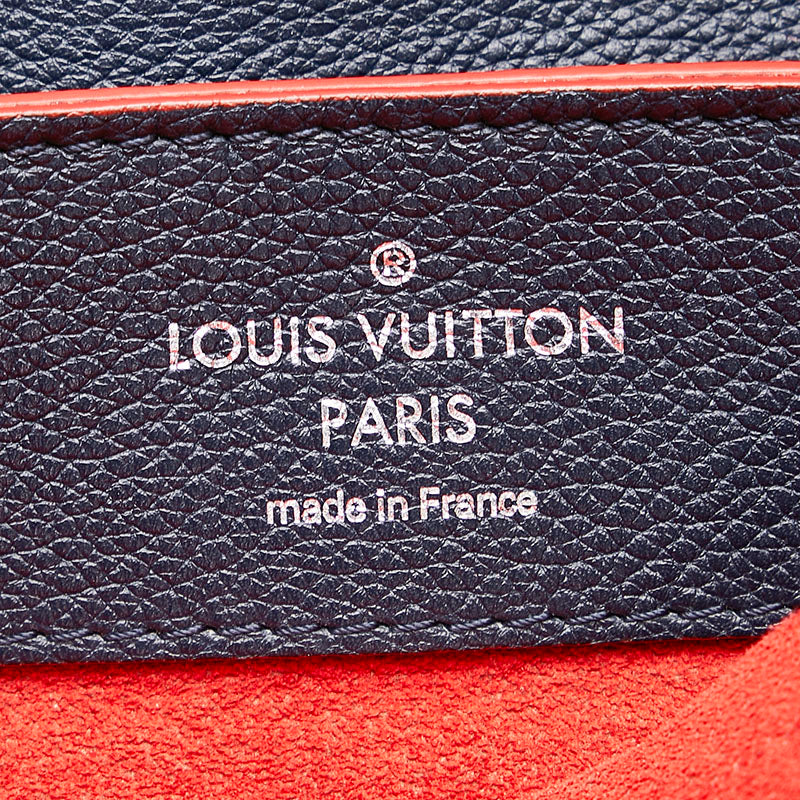 Louis Vuitton Lock Me Backpack Rucksack Marine Rouge Navy