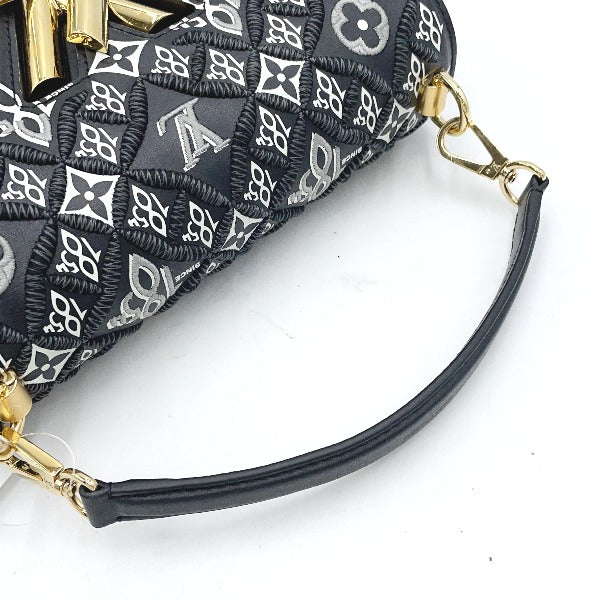 Louis Vuitton Twist MM Shoulder Bag Black