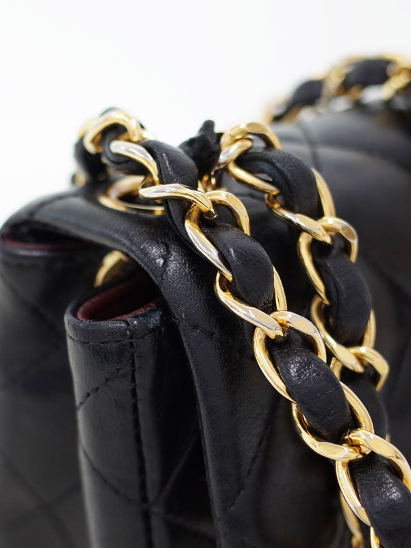 Chanel Mini Matelasse Chain Shoulder Bag Black