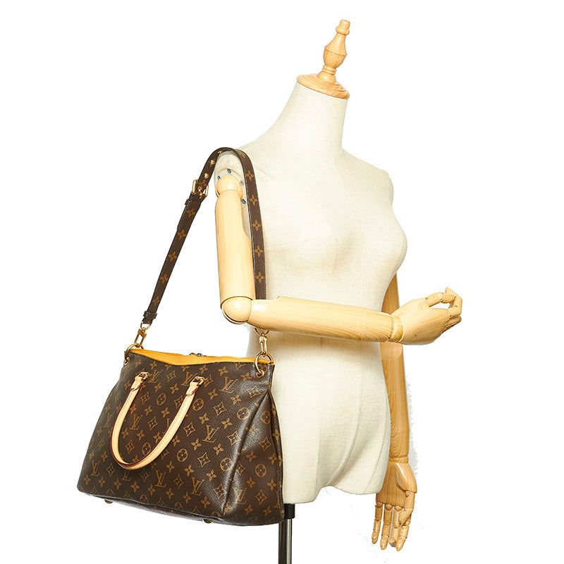 Louis Vuitton Monogram Pallas Shoulder Bag Brown