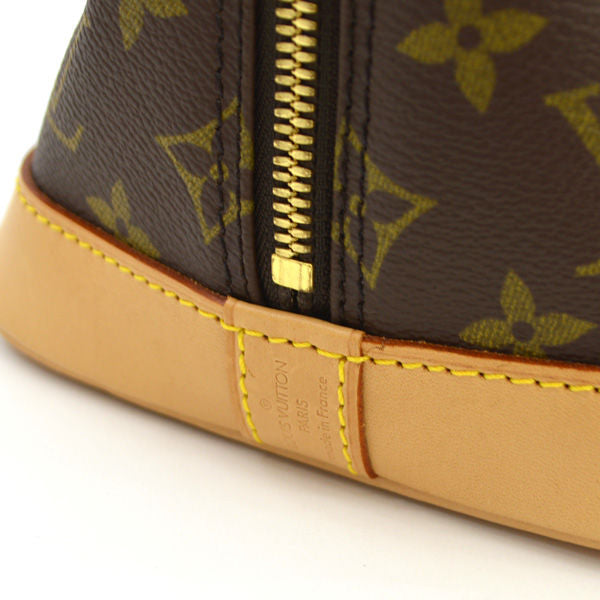 Louis Vuitton Alma Handbag Monogram Back