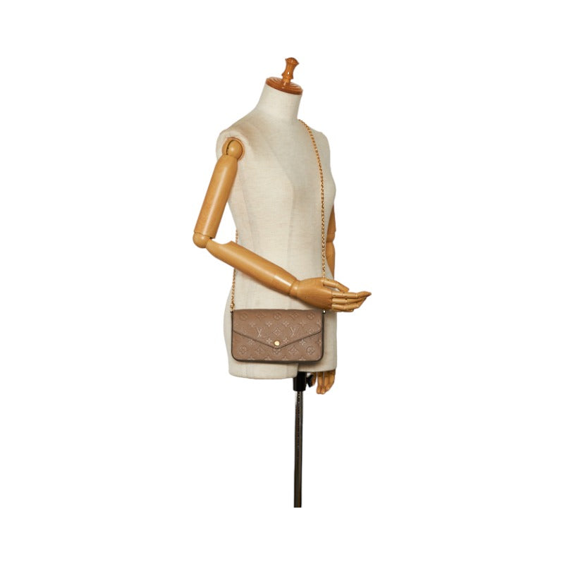 Louis Vuitton Empreinte Pochette Chain Crossbody Tourtrail Gray