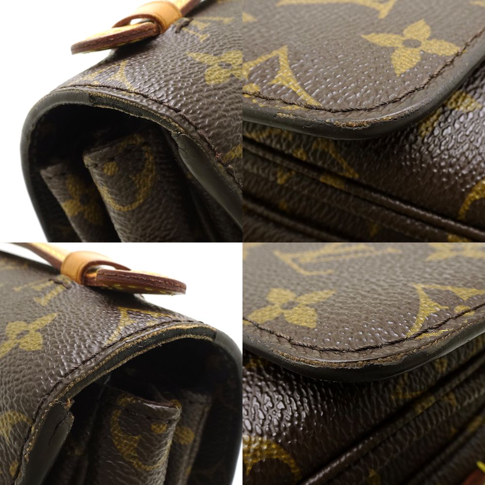 Louis Vuitton Monogram Pochette Metis MM Brown 2WAY Bag