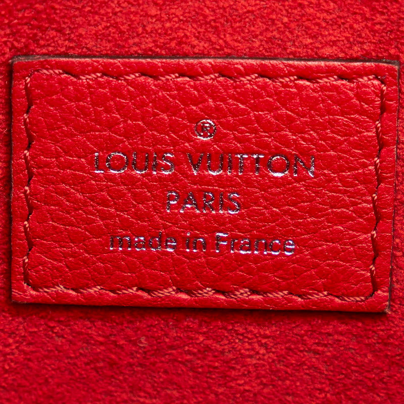 Louis Vuitton My Lock Me BB Leather Shoulder Bag Red