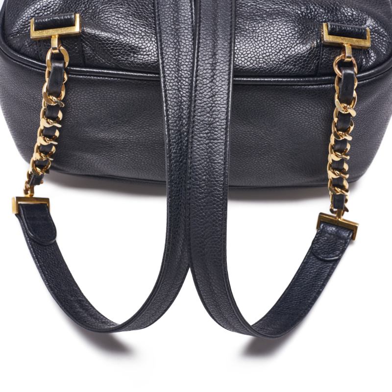 Chanel Chain Backpack Caviar Skin Black