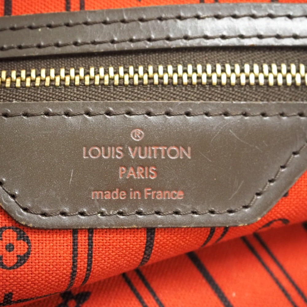 Louis Vuitton Neverfull MM Damier Handbag Brown