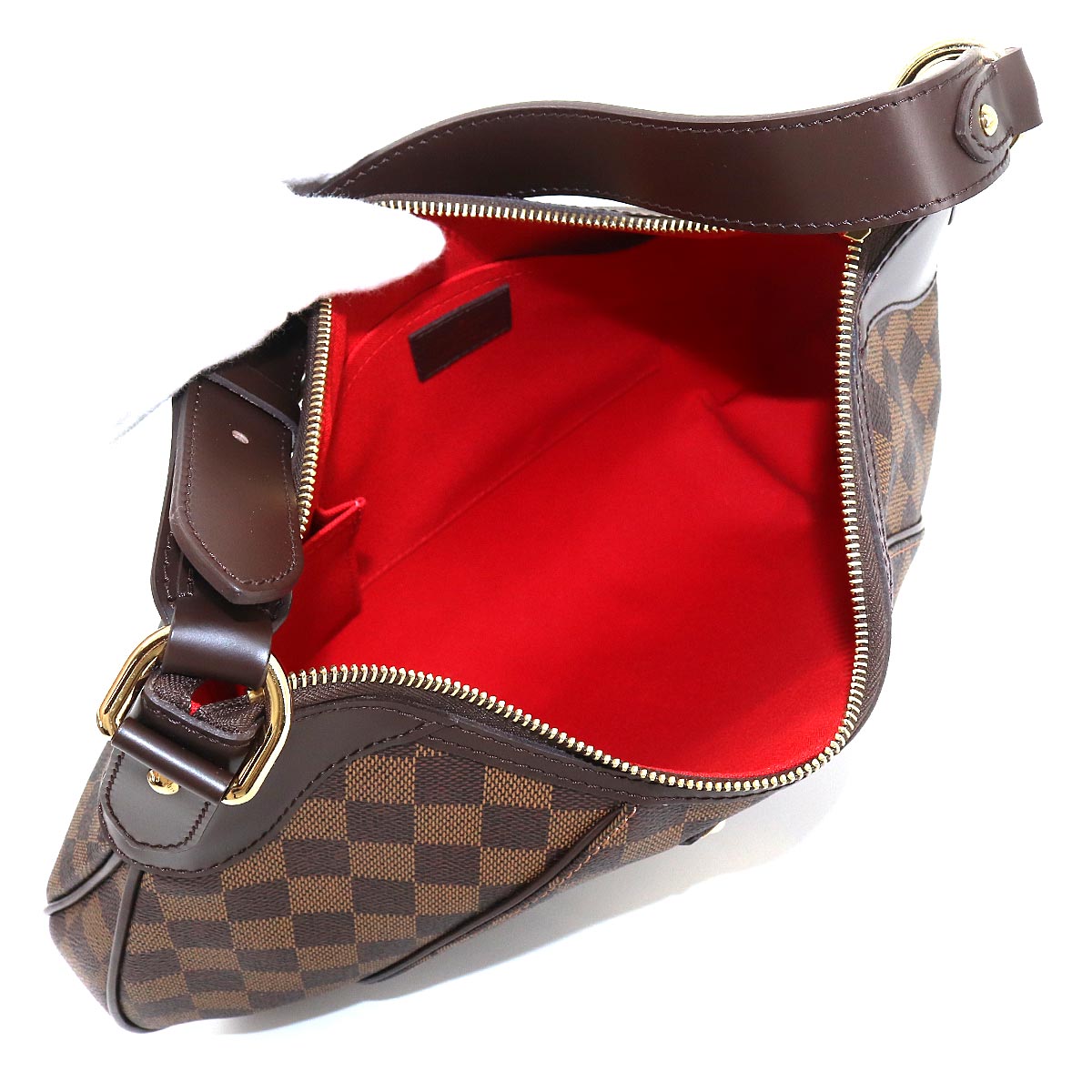 Louis Vuitton Damier Thames GM Shoulder Bag Ebene Gold Metal Fittings
