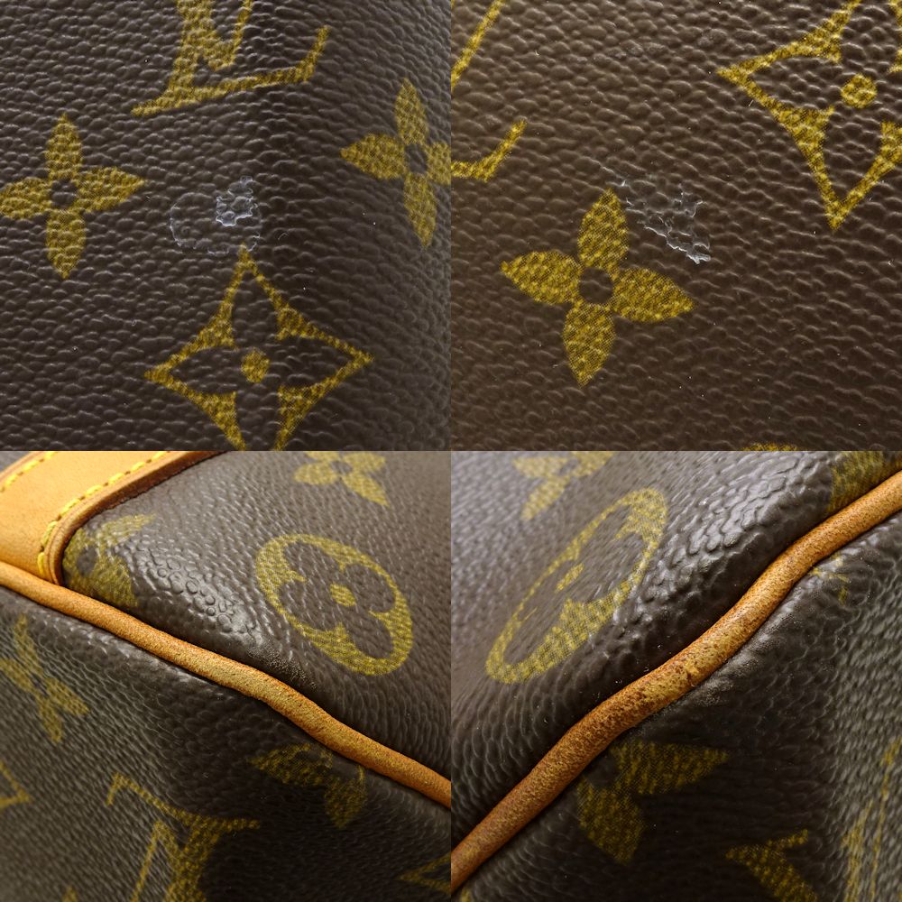 Louis Vuitton Monogram Sac Shopping Tote Brown