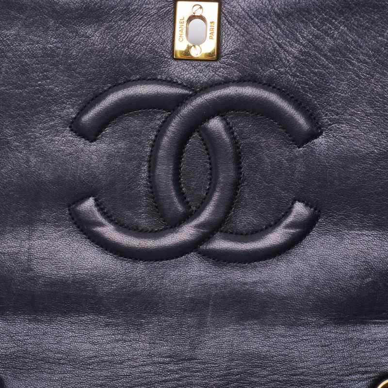 Chanel Matelasse Full Flap Chain Lambskin Black