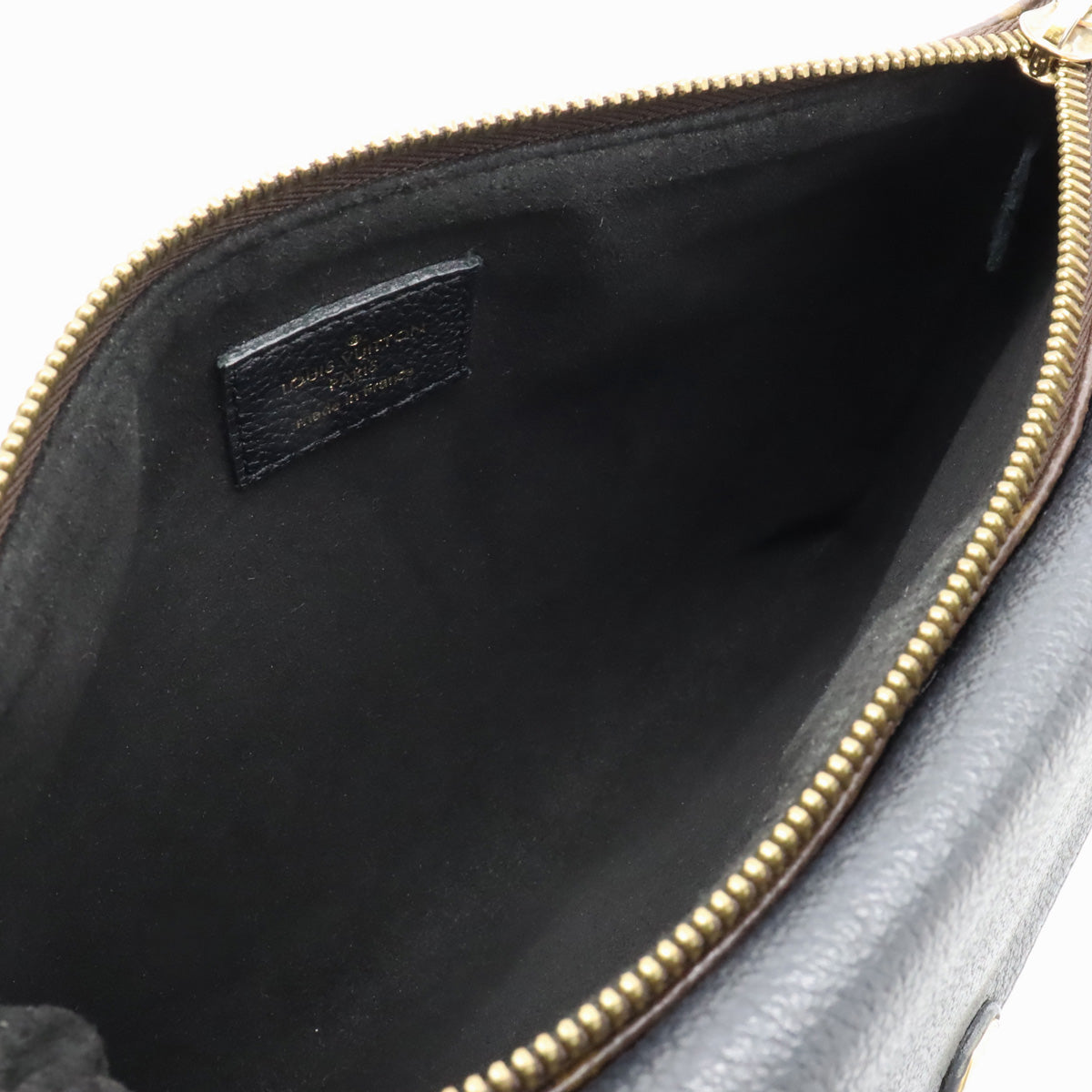 Louis Vuitton Monogram Twice Shoulder Bag Pochette Diagonal Noir Black