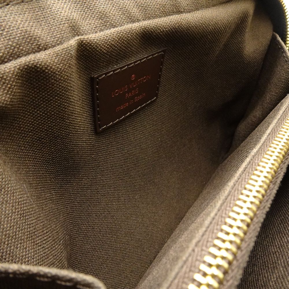 Louis Vuitton Damier Brooklyn Ebene Body Bag Waist Pouch Brown
