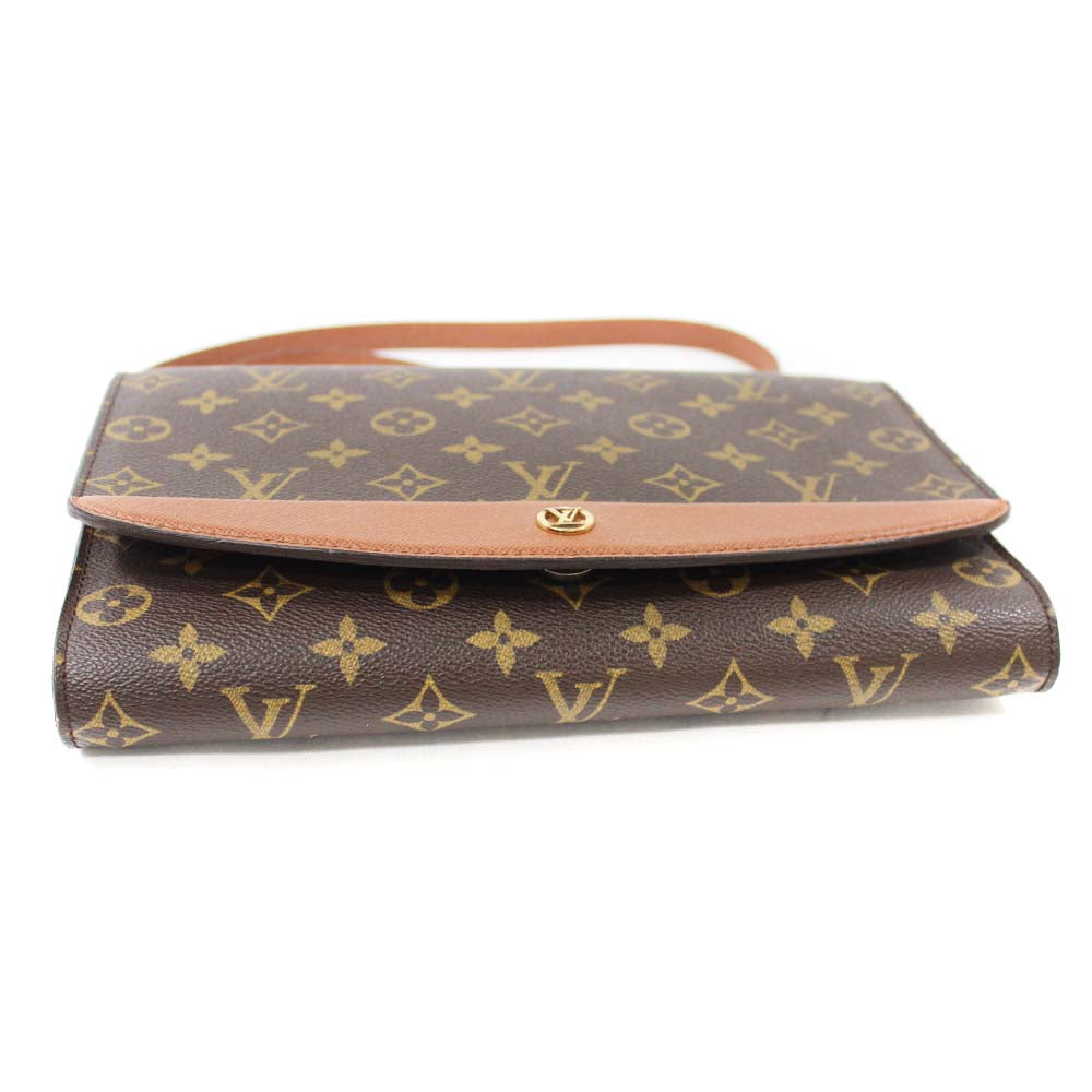 Louis Vuitton Monogram Bordeaux Shoulder Clutch Bag Shoulder Bag Brown