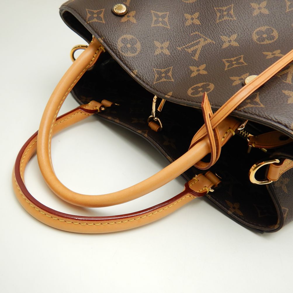 Louis Vuitton Monogram Montaigne MM Brown 2WAY Bag