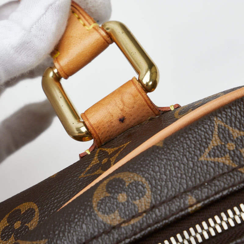 Louis Vuitton Monogram Manhattan GM Handbag Boston Bag Brown