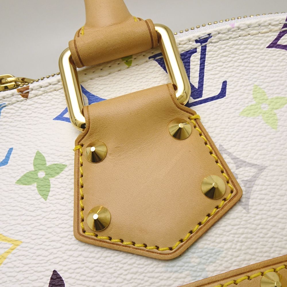 Louis Vuitton Multicolor Alma Bron Handbag White