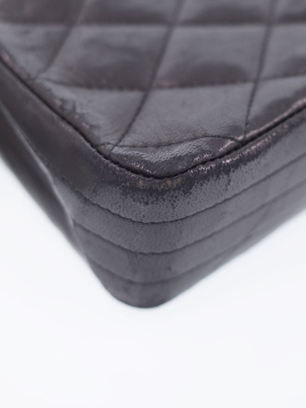 Chanel Matelasse Chain Shoulder Bag Black