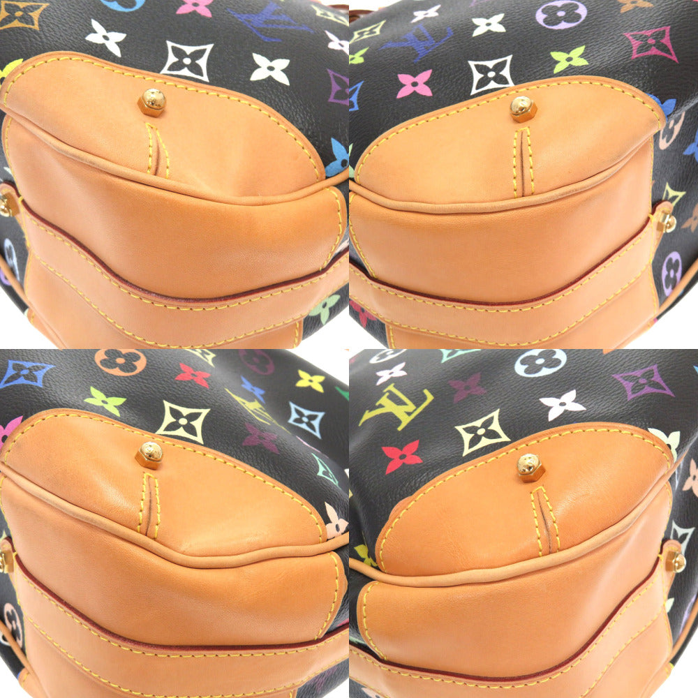 Louis Vuitton Monogram Multicolor Greta Noir Shoulder Bag Black
