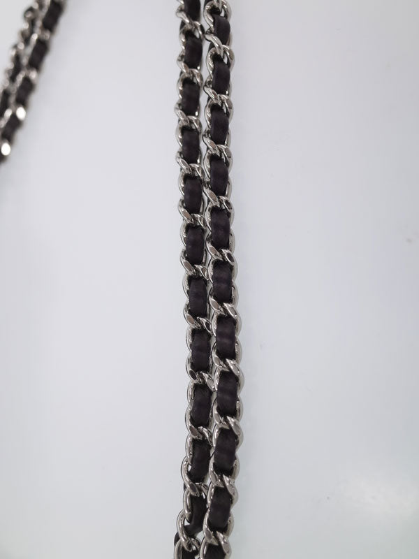 Chanel Matelasse Drawstring Type Chain Semi-Shoulder Bag Black