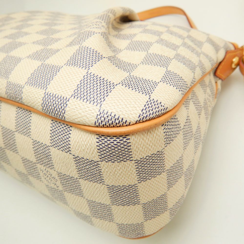 Louis Vuitton Damier Azur Siracusa PM Diagonal Shoulder White