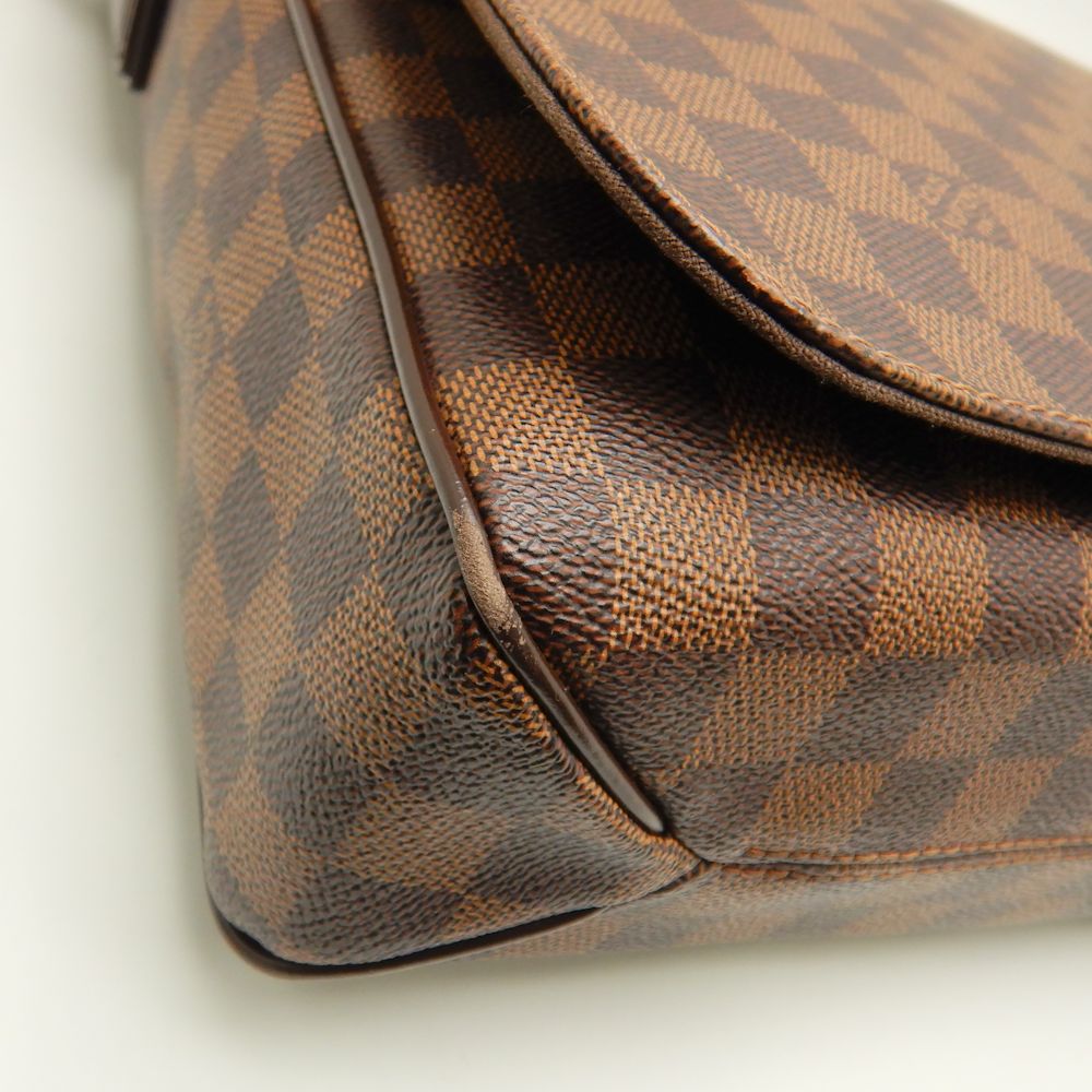 Louis Vuitton Damier Naviglio MM Ebene Diagonal Shoulder Brown