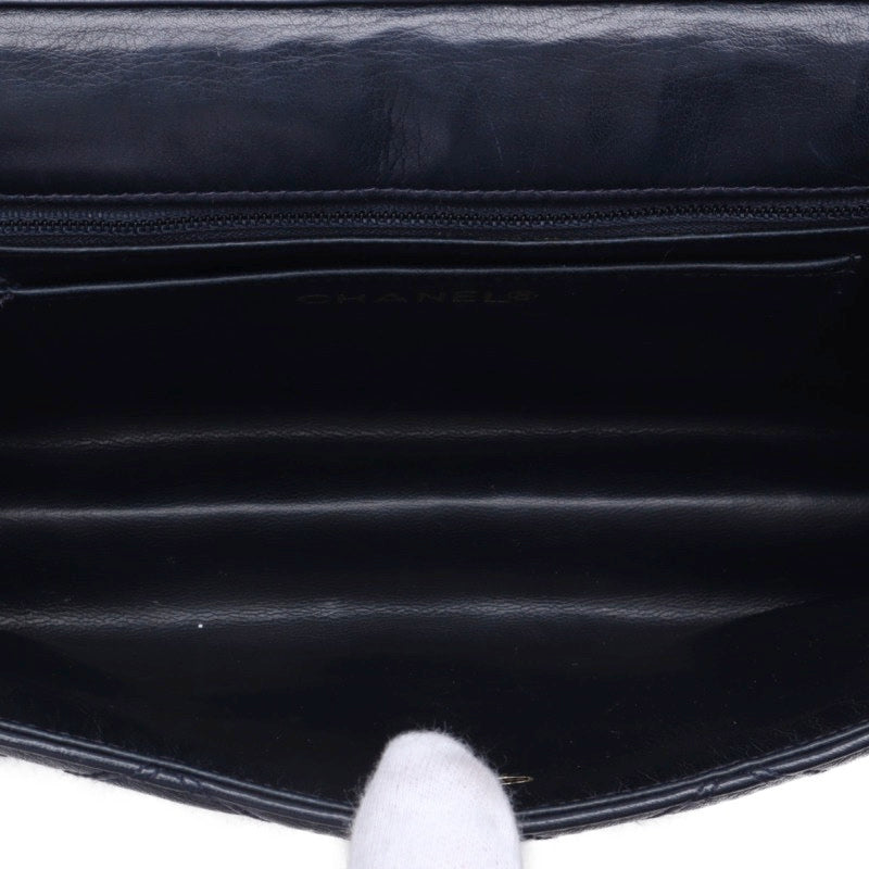 Chanel Matelasse Full Flap Chain Lambskin Dark Navy