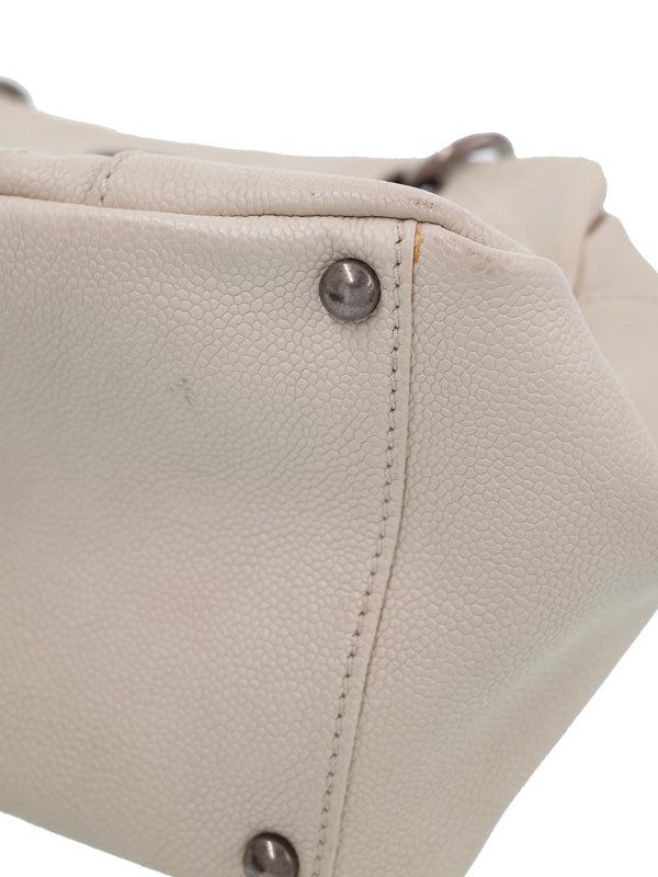 Chanel Wild Stitch Chain Shoulder Bag Ivory