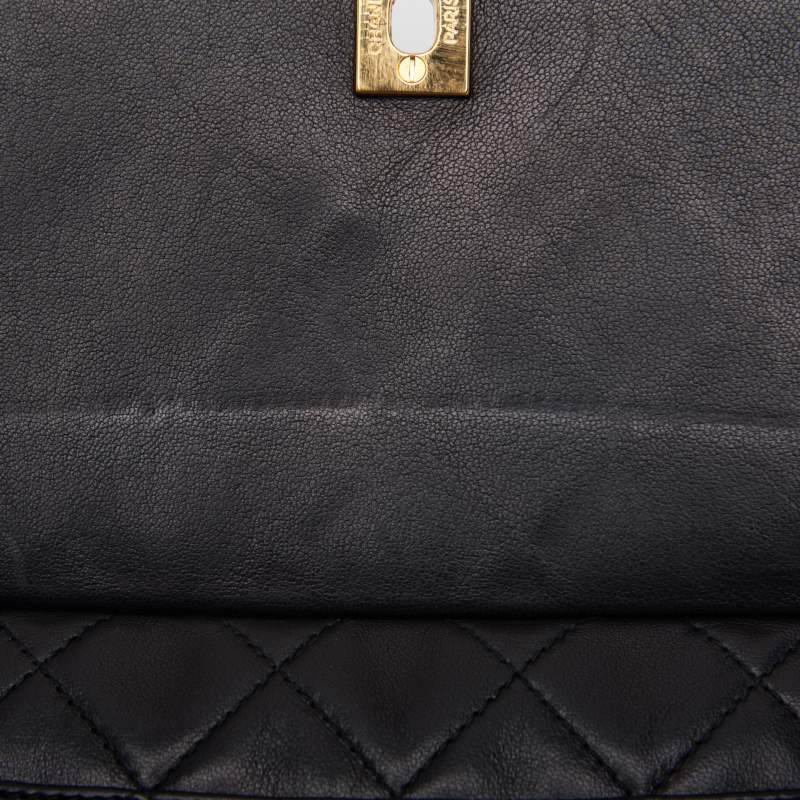 Chanel Matelasse Charm Chain Shoulder Bag Lambskin Black