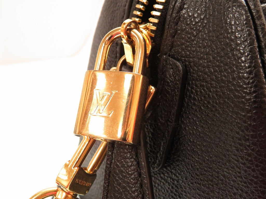 Louis Vuitton Monogram Empreinte Speedy Bandouliere 20 HandBag Black