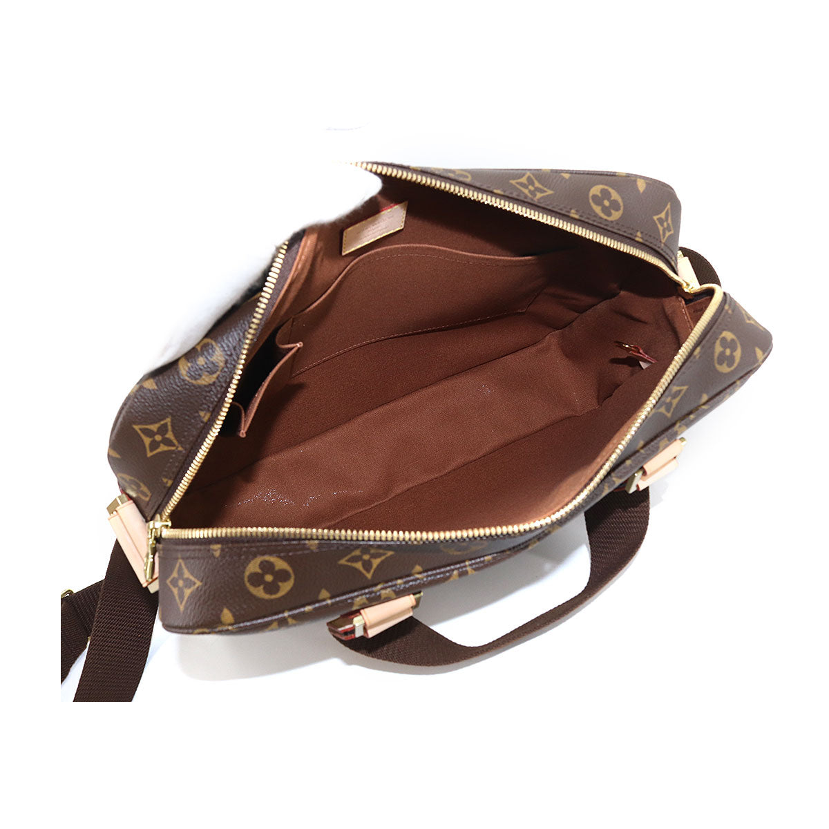 Louis Vuitton Monogram Sac Bosphore 2 Way Hand Shoulder Bag Brown