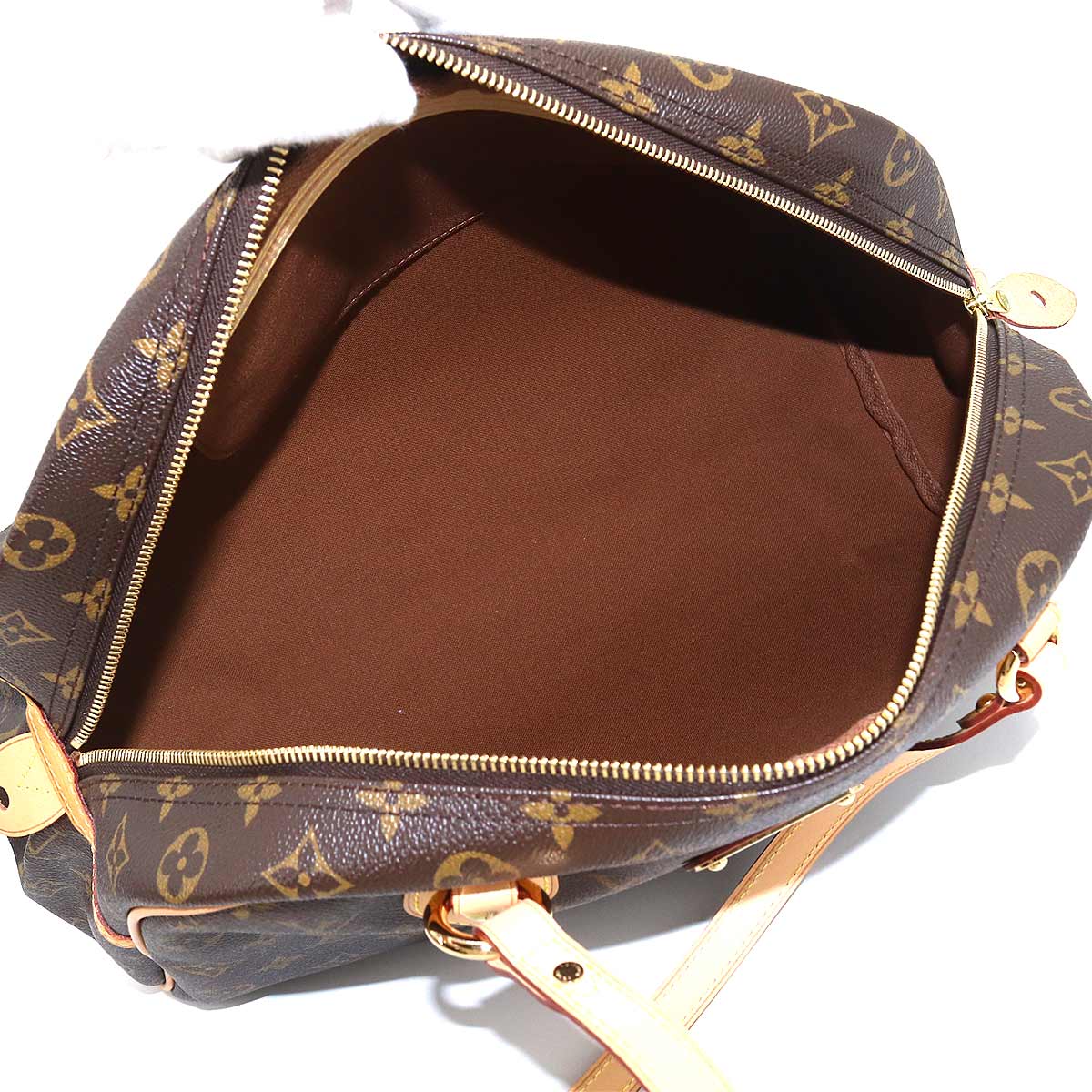 Louis Vuitton Monogram Montorgueil GM Shoulder Bag Brown Gold Hardware