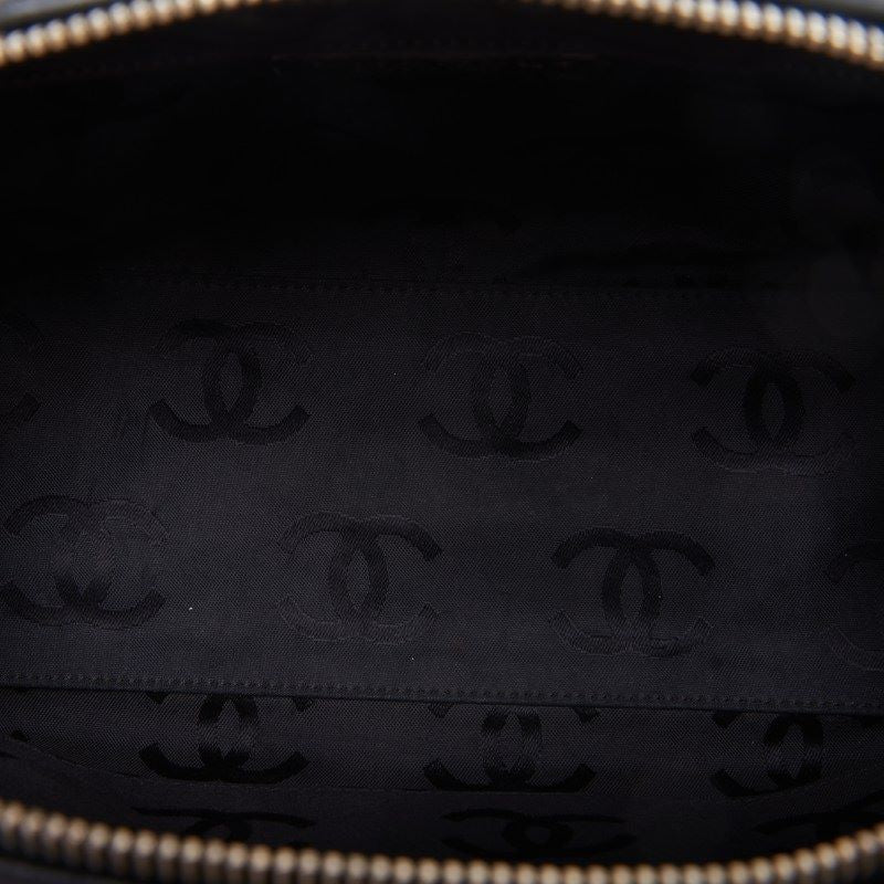 Chanel Double Chain Calf Leather Black