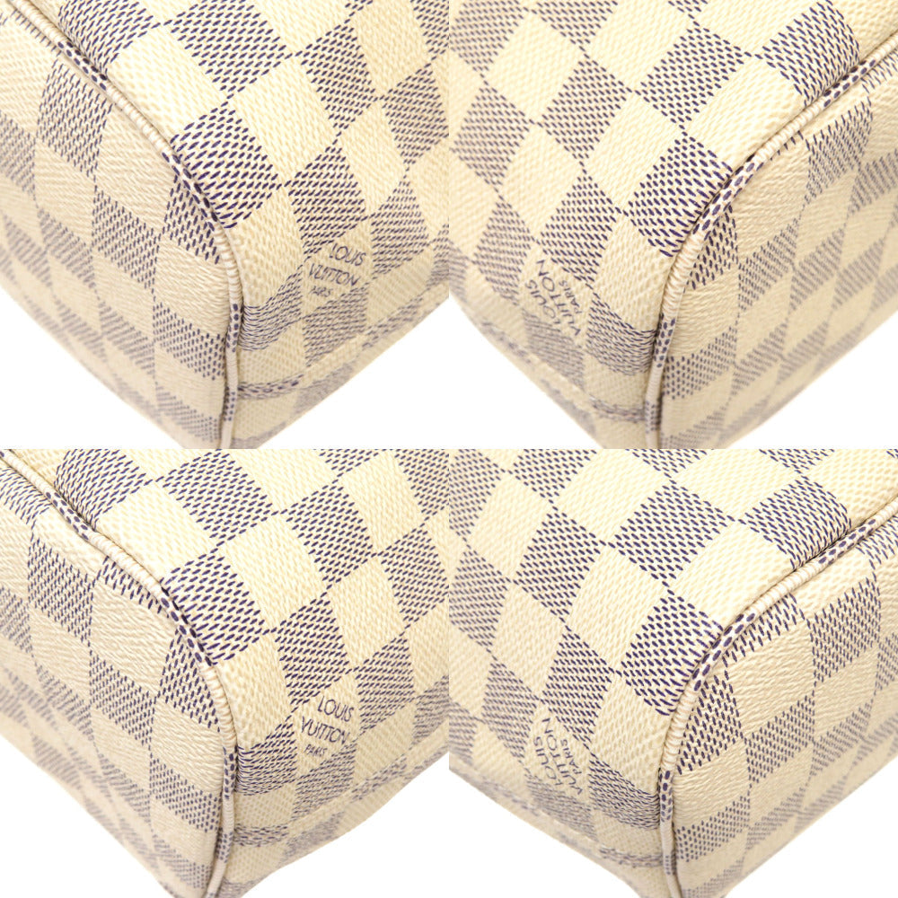 Louis Vuitton Damier Azur Neverfull PM Tote Bag White