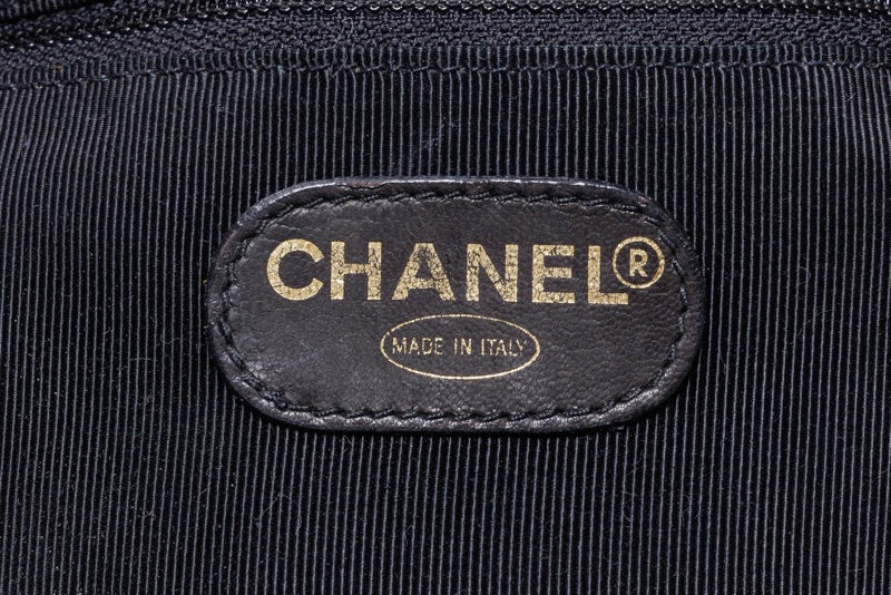 Chanel Triple Coco Turnlock Chain Backpack Caviar Skin Black