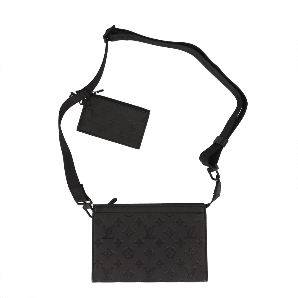Louis Vuitton Gaston Wearable Wallet Shoulder Bag Purse Black