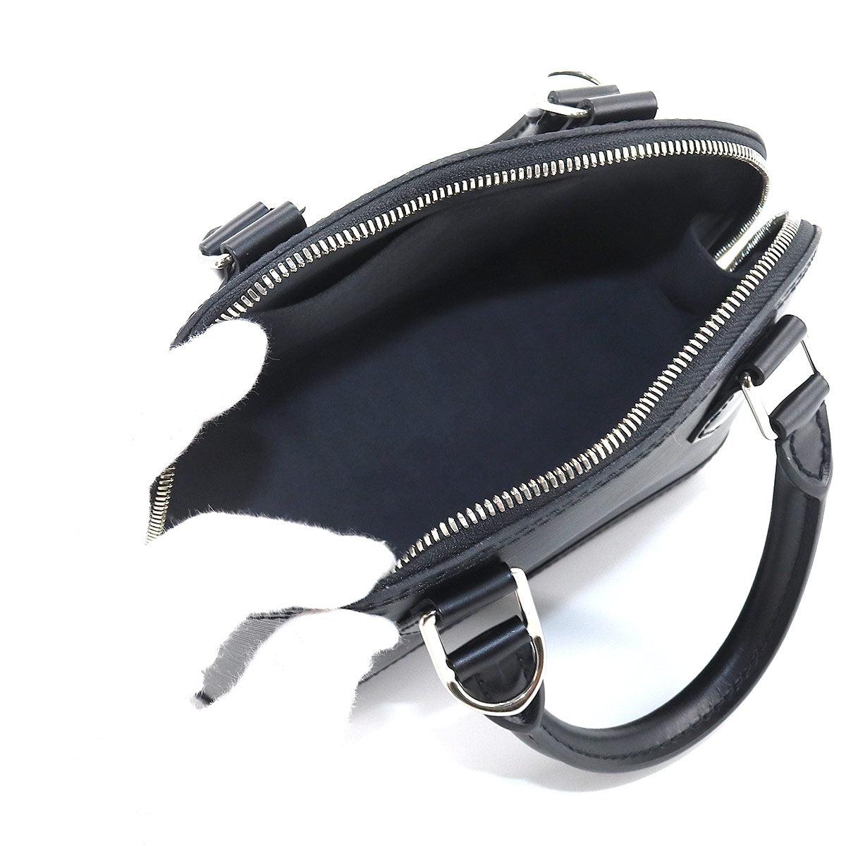Louis Vuitton Epi Alma BB 2 Way Hand Shoulder Bag Leather Noir