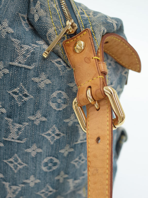 Louis Vuitton Monogram Denim Baggy GM Shoulder Bag