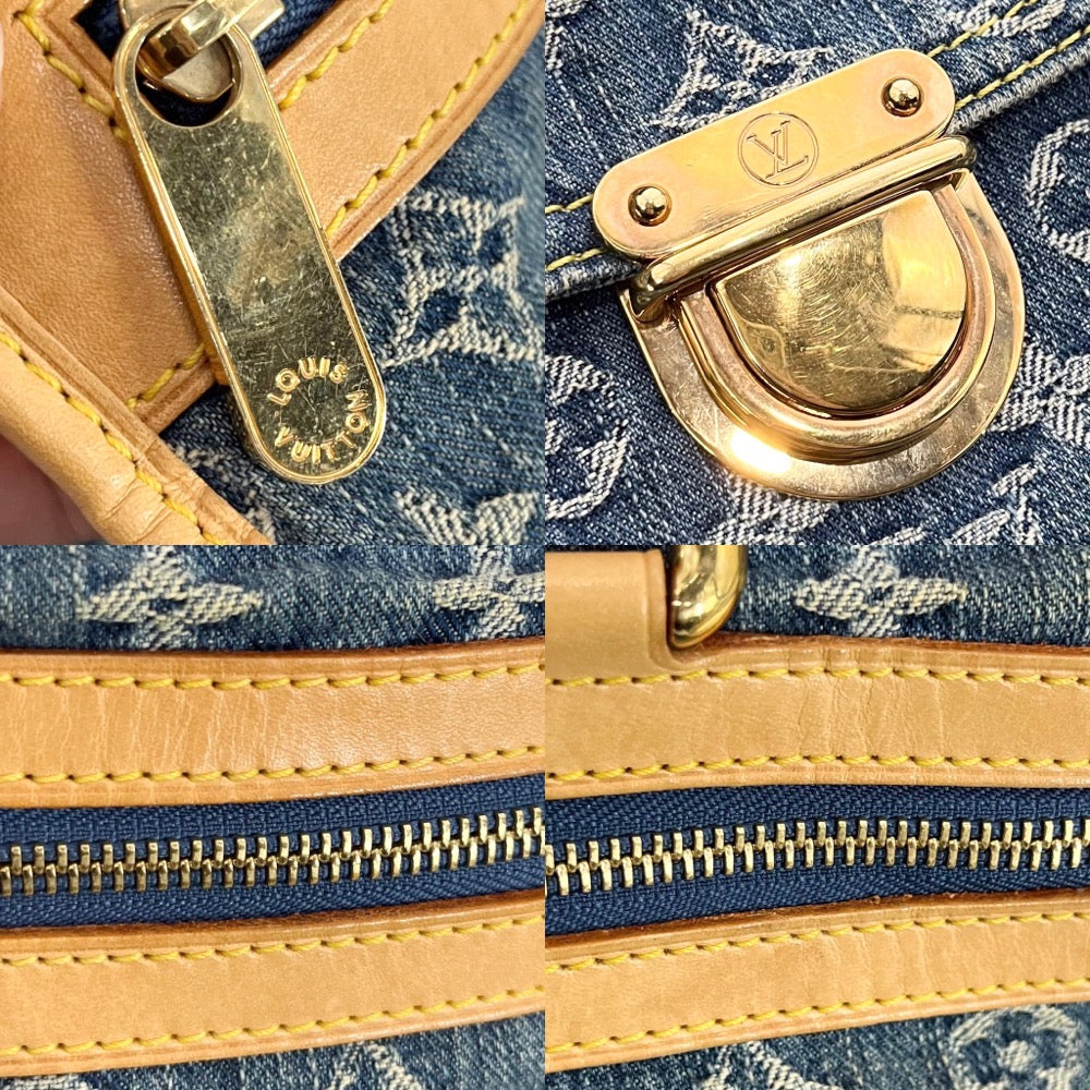 Louis Vuitton Handbag Monogram Denim Flat Shopper Tote Bag
