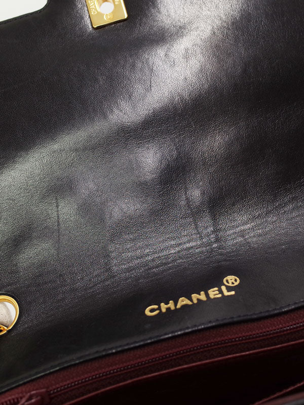 Chanel Matelasse Chain Shoulder Bag Black