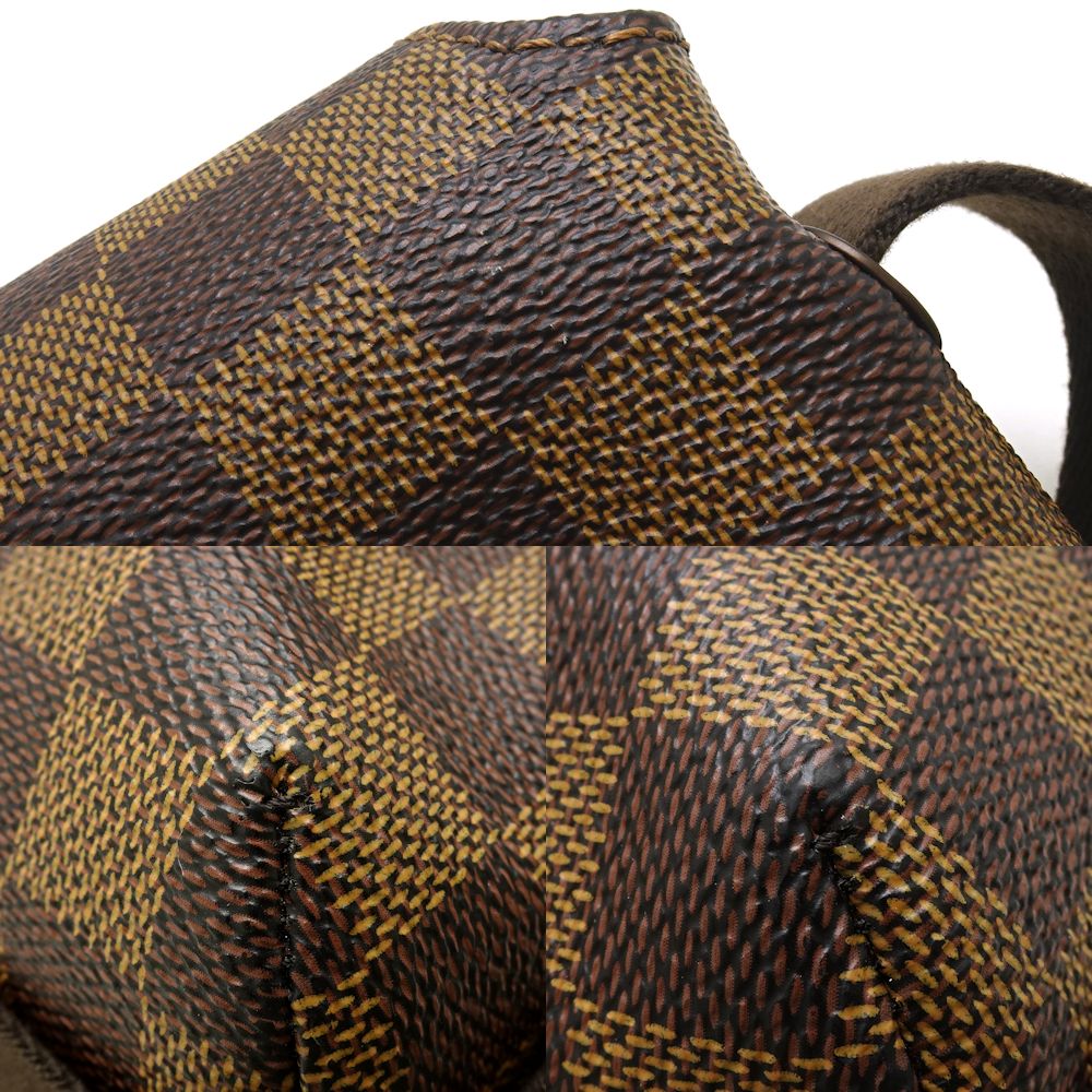 Louis Vuitton Damier Brooklyn MM Ebene Diagonal Shoulder Brown