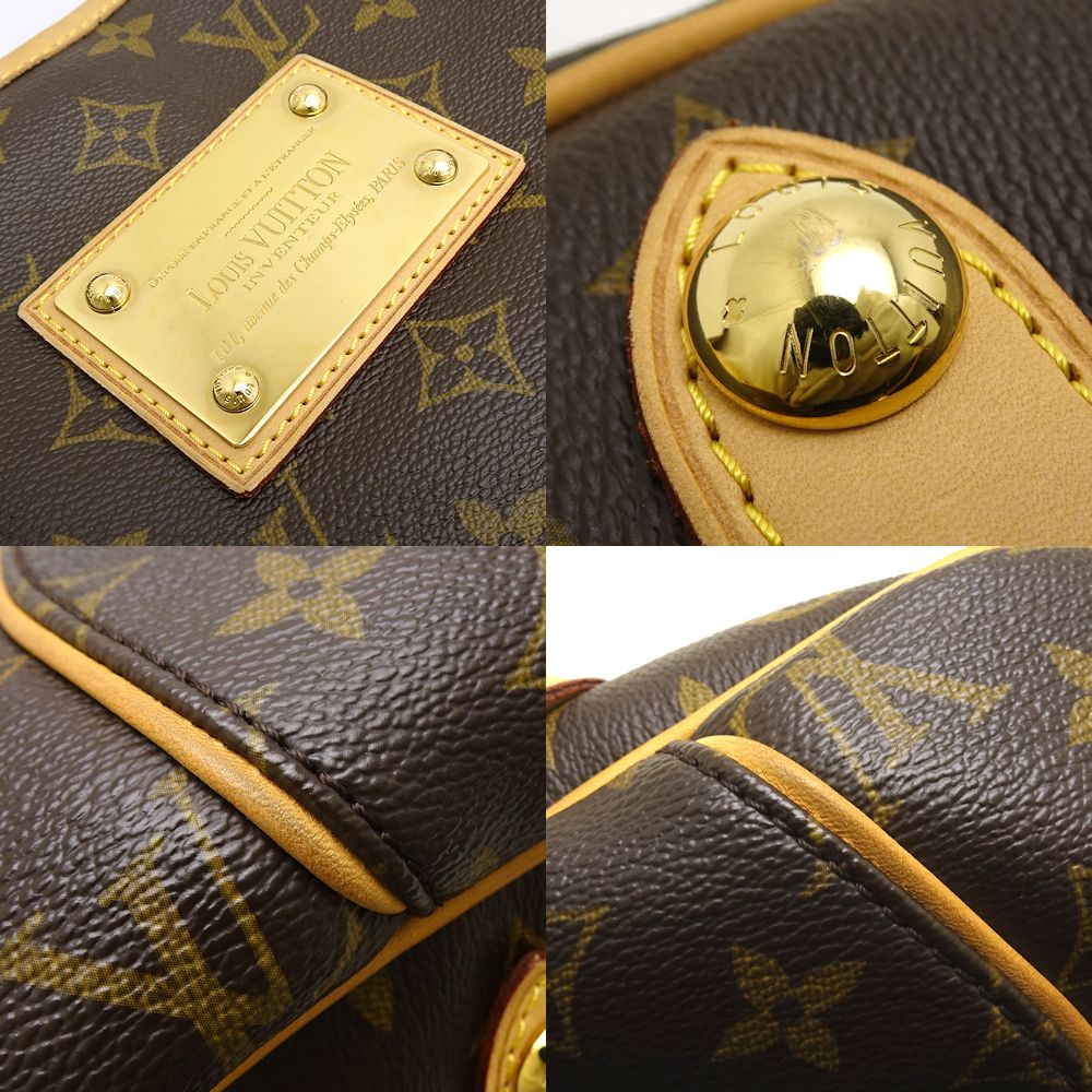 Louis Vuitton Monogram Galliera PM Brown Shoulder Bag Tote