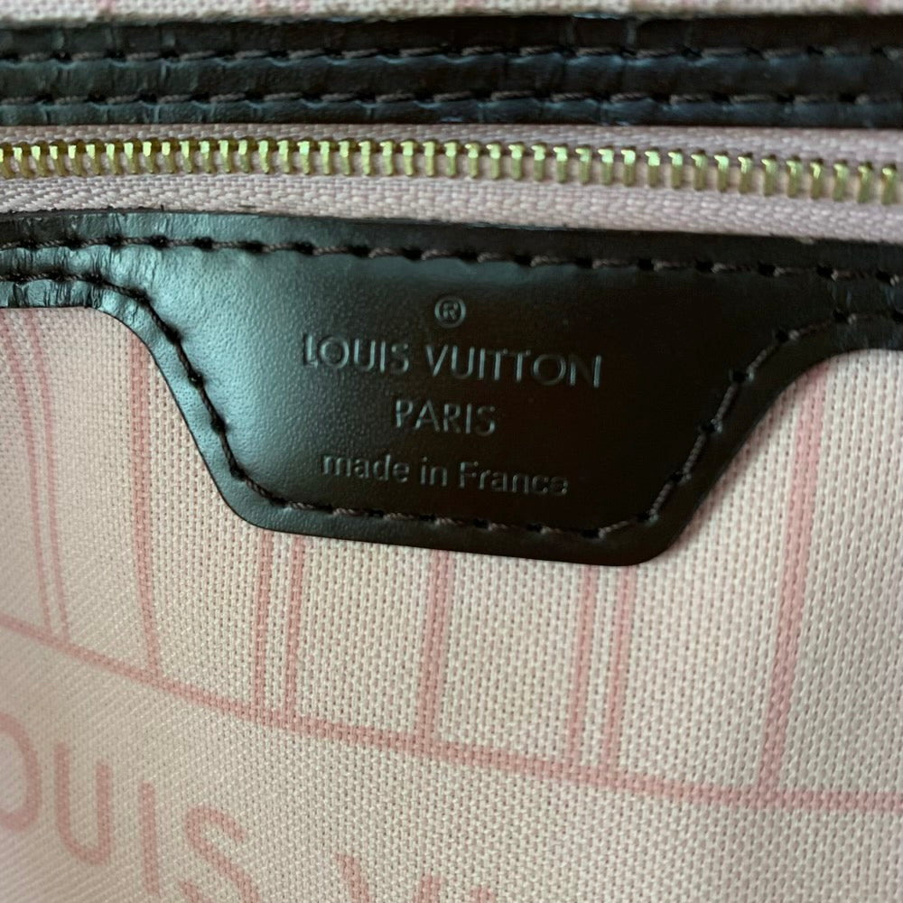 Louis Vuitton Tote Bag Damier Neverfull MM Rose Ballerine