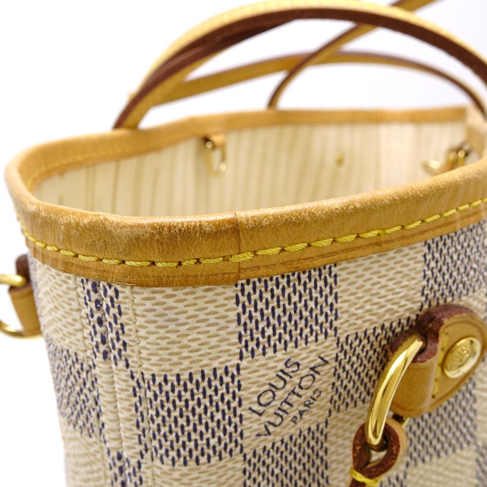 Louis Vuitton Damier Azur Neverfull PM Tote Bag