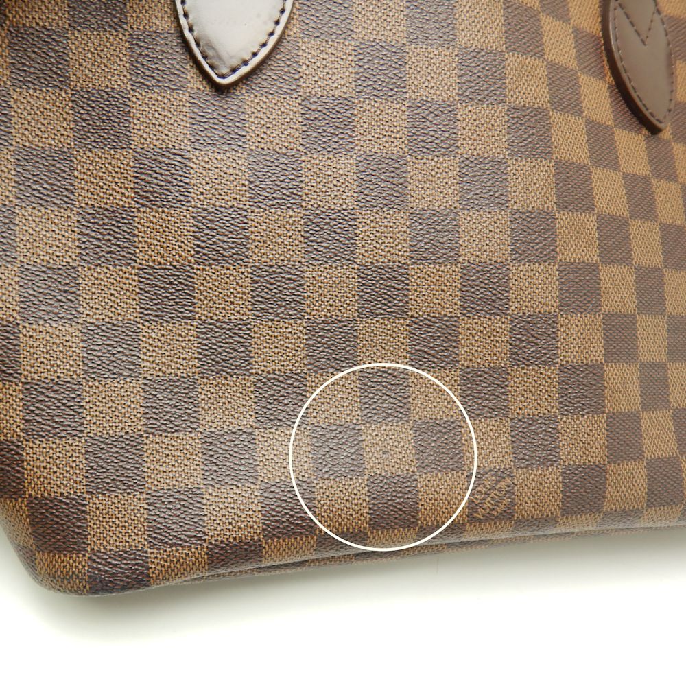 Louis Vuitton Damier Neverfull PM Ebene Tote Bag Brown