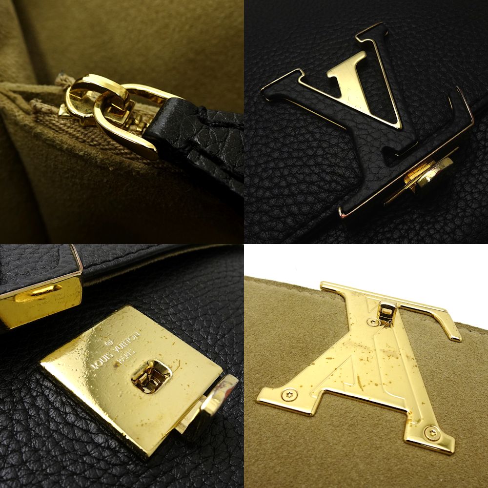 Louis Vuitton Volta 2WAY Bag Noir Taurillon Leather Black